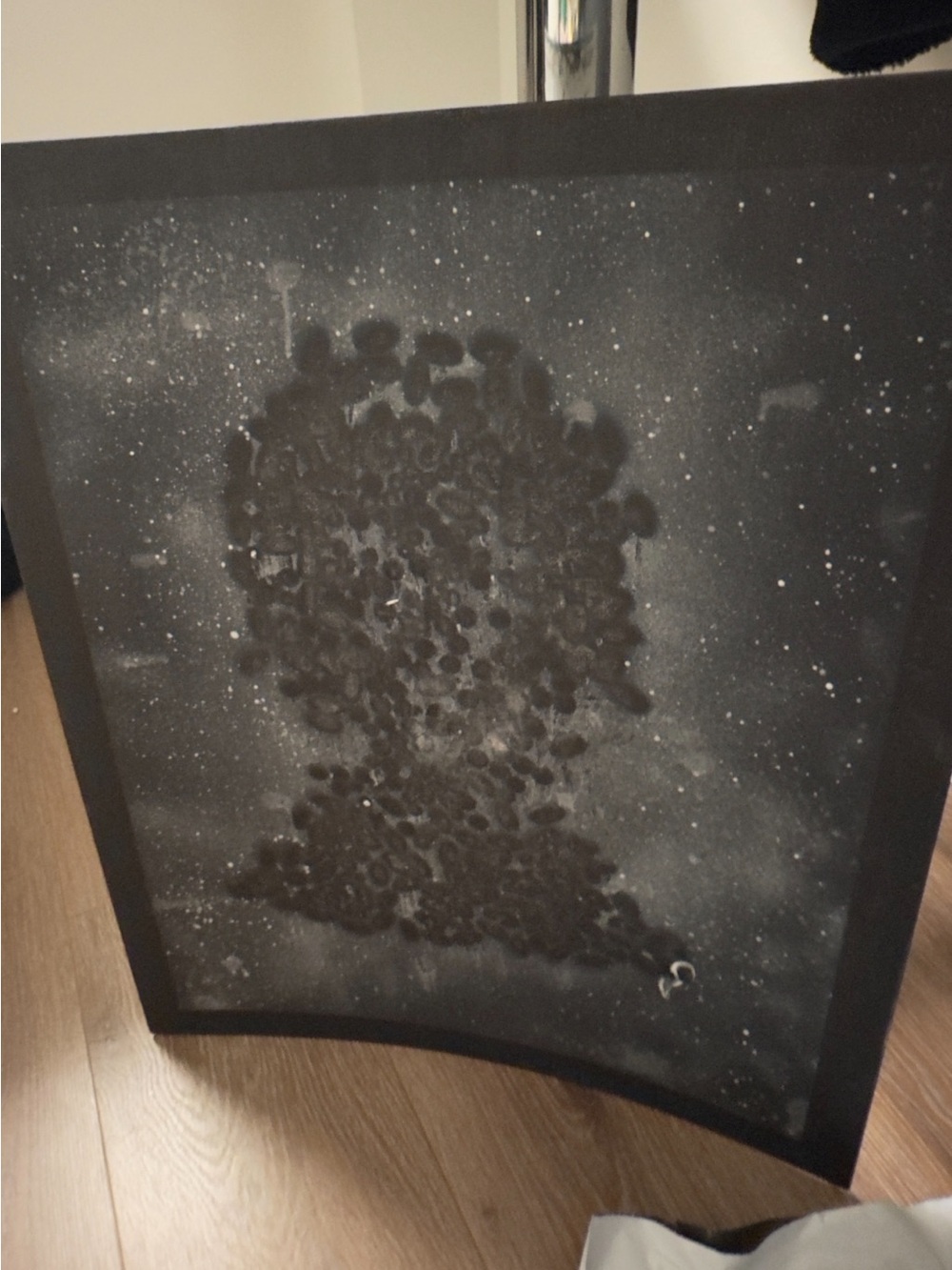 Hand painted by me 3D Illusion Portrait Thin Canvas Silhouette Art Drawing 16x20 - Picture 4 of 5